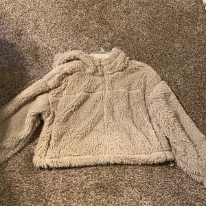 Urban Outfitters Cropped Teddy Jacket